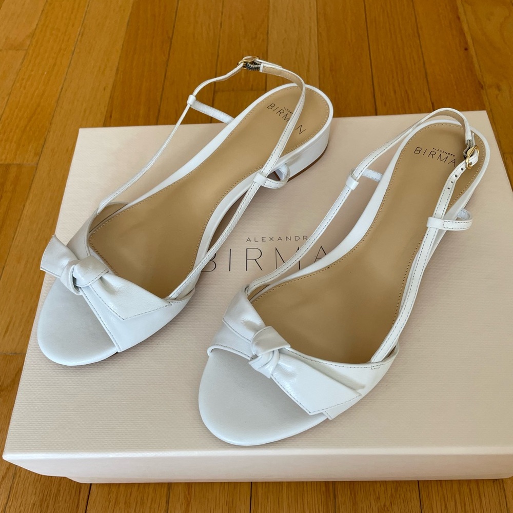 Alexandre Birman - Clarita Slingback Sandals - white - 37.5 (NEW!!) - Picture 2 of 10